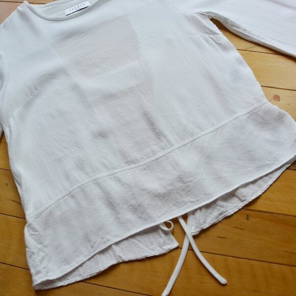 Sandro open back blouse Size 1 US XS/S - Picture 3 of 10